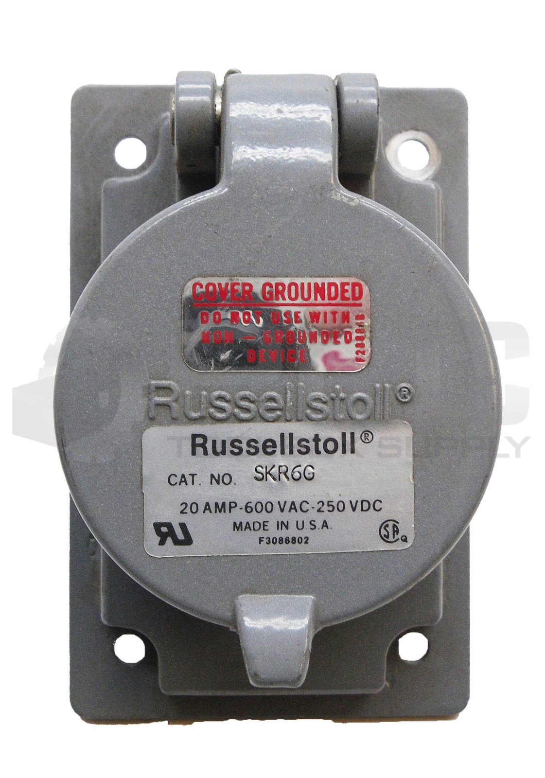 RUSSELL & STOLL SKR6G MULTI PIN RECEPTACLE 20A 600VAC 250V AC/DC