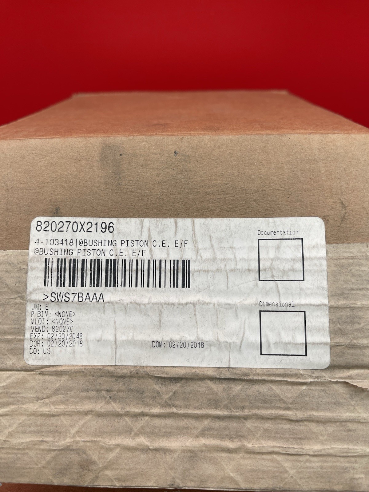 Gemini 4-103418 B 4103418 Compressor Bushing Piston Crank End Reference E/F qty2