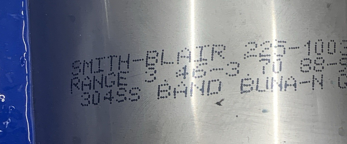SMITH-BLAIR 225-10035007-000 SINGLE FULL CIRCLE REPAIR CLAMP 3.46-3.70 *NEW*