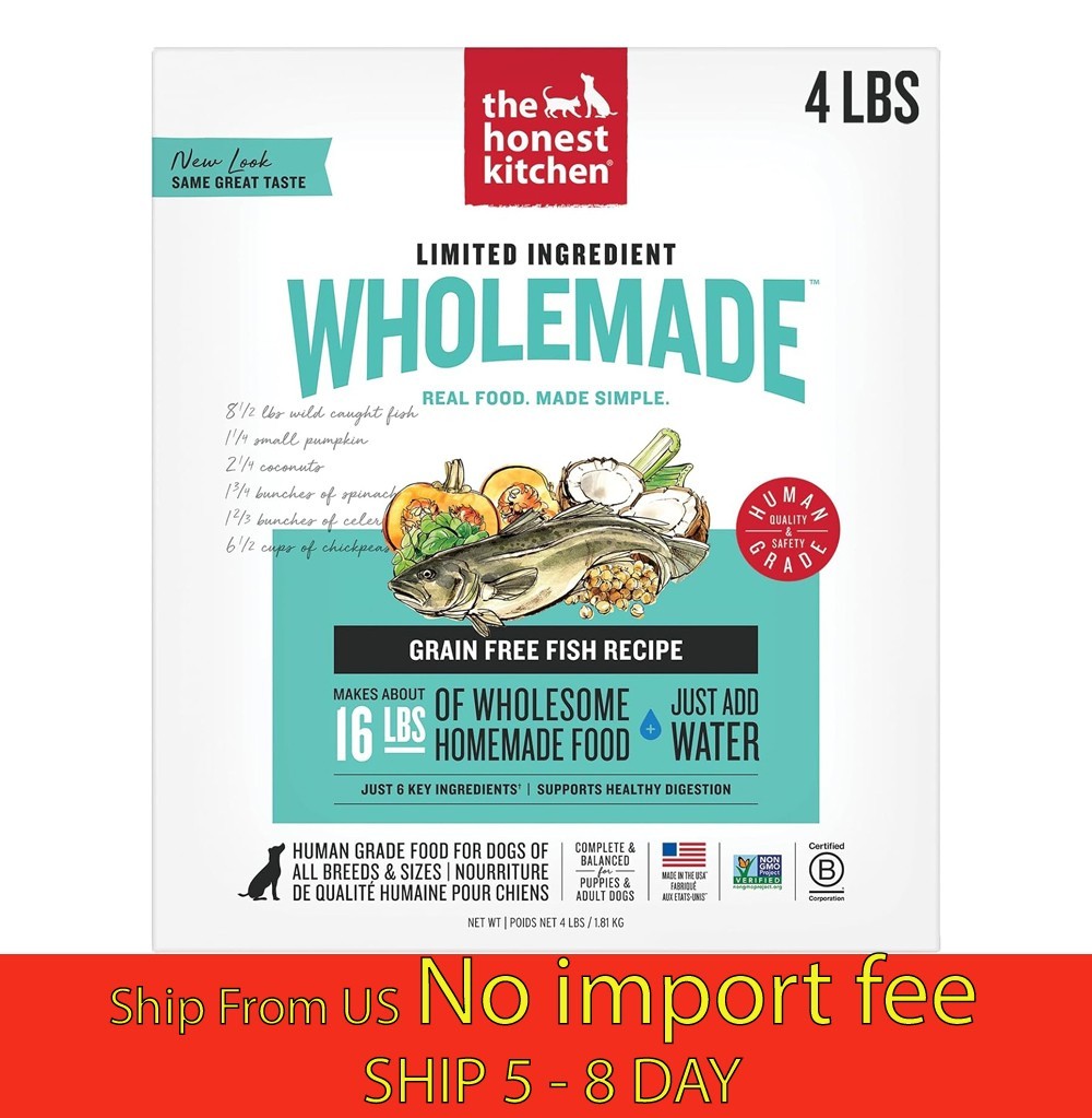 The Honest Kitchen Human Grade Wholemade Limited Ingredient…Fish, 4lb (a19.5)