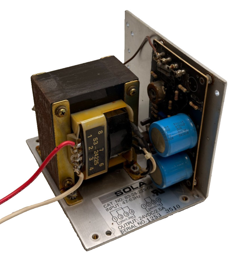 SGS SOLA 83-24-225-03 Power Supply 2.5A 24 VDC