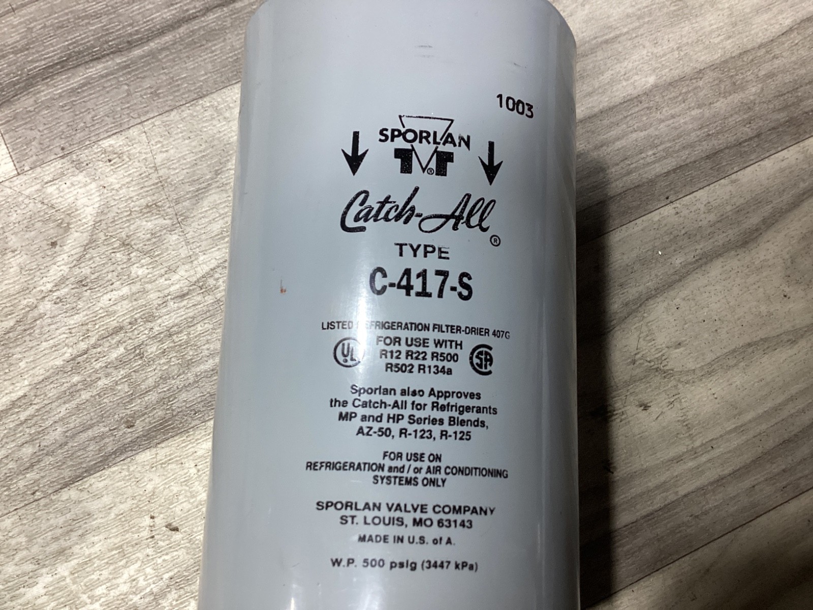 SPORLAN C-417-S Solder Liquid Line Filter Drier #109F55FML