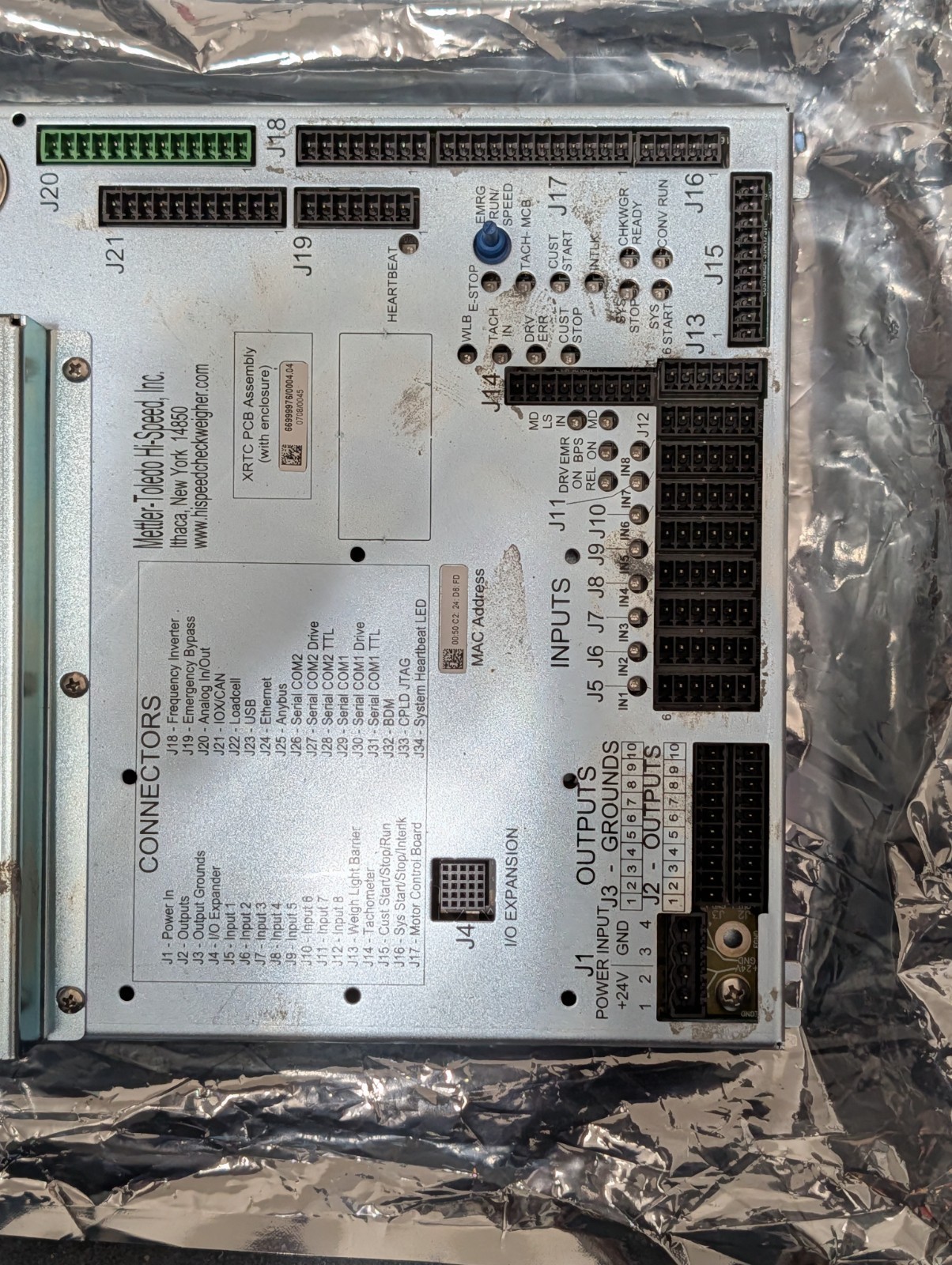 Mettler Toledo XRTC 6699976/0004.04 Anybus Option Fieldbus Interface