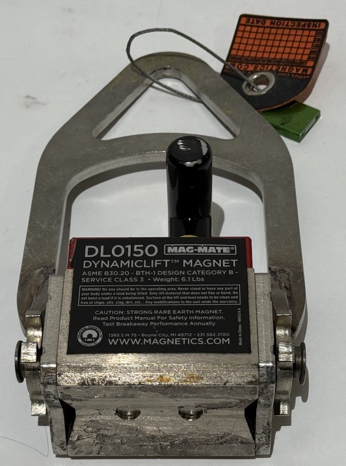 Mag-Mate Dl0150 Lifting Magnet 150lb Max Load Capacity