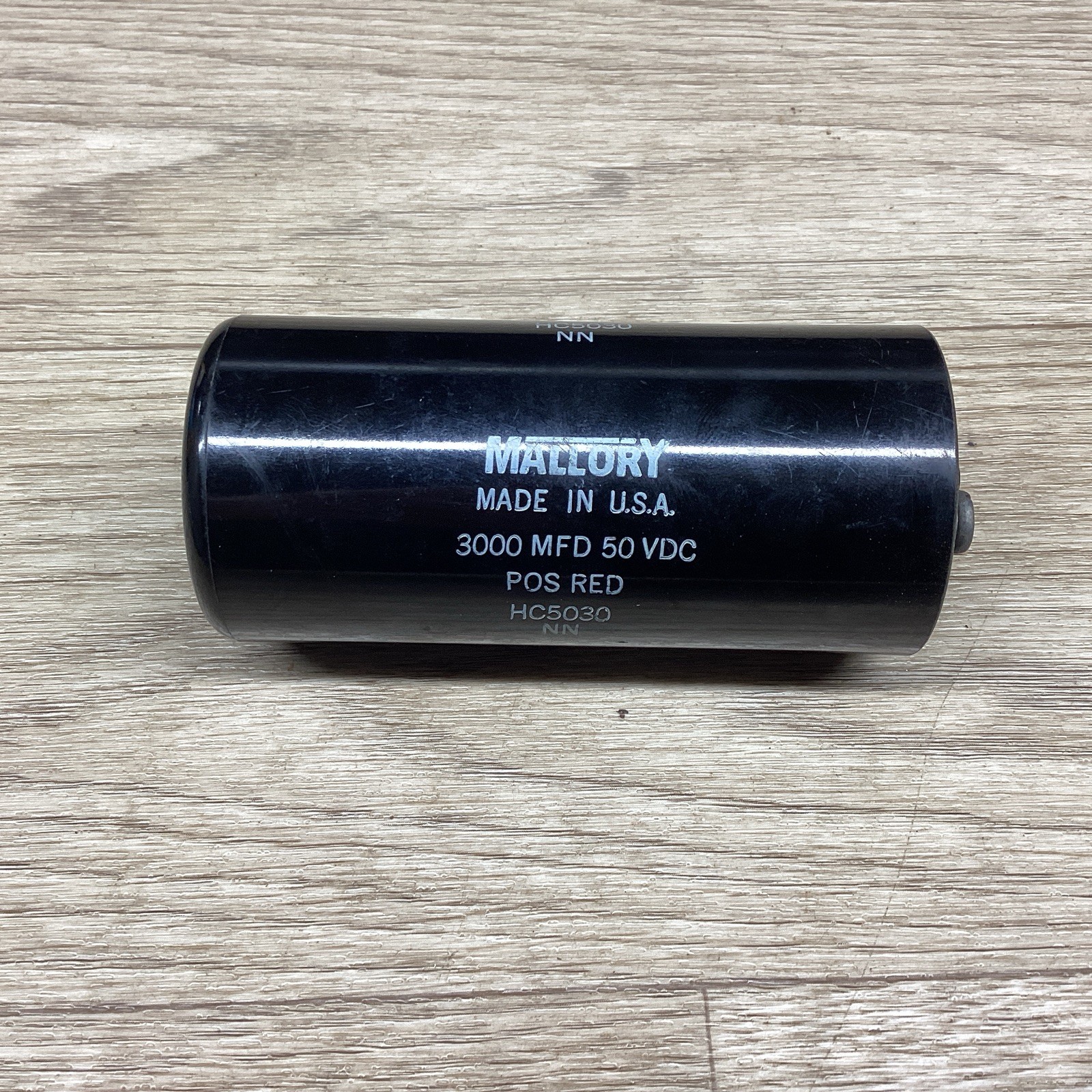 MALLORY 3000 MFD 50VDC POS RED HC5030NN CAPACITOR #824PT152*CO