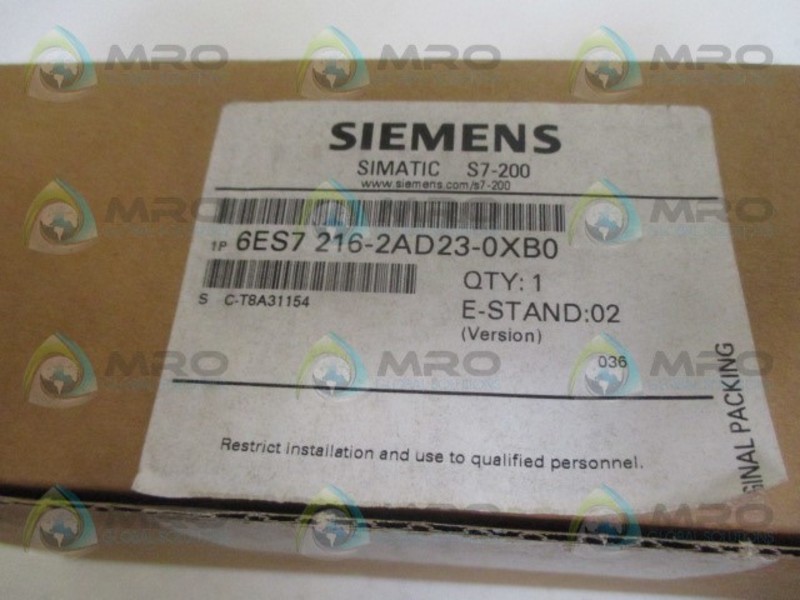 SIEMENS SIMATIC S7-200 6ES7216-2AD23-0XB0 COMPACT CONTROLLER NSMP