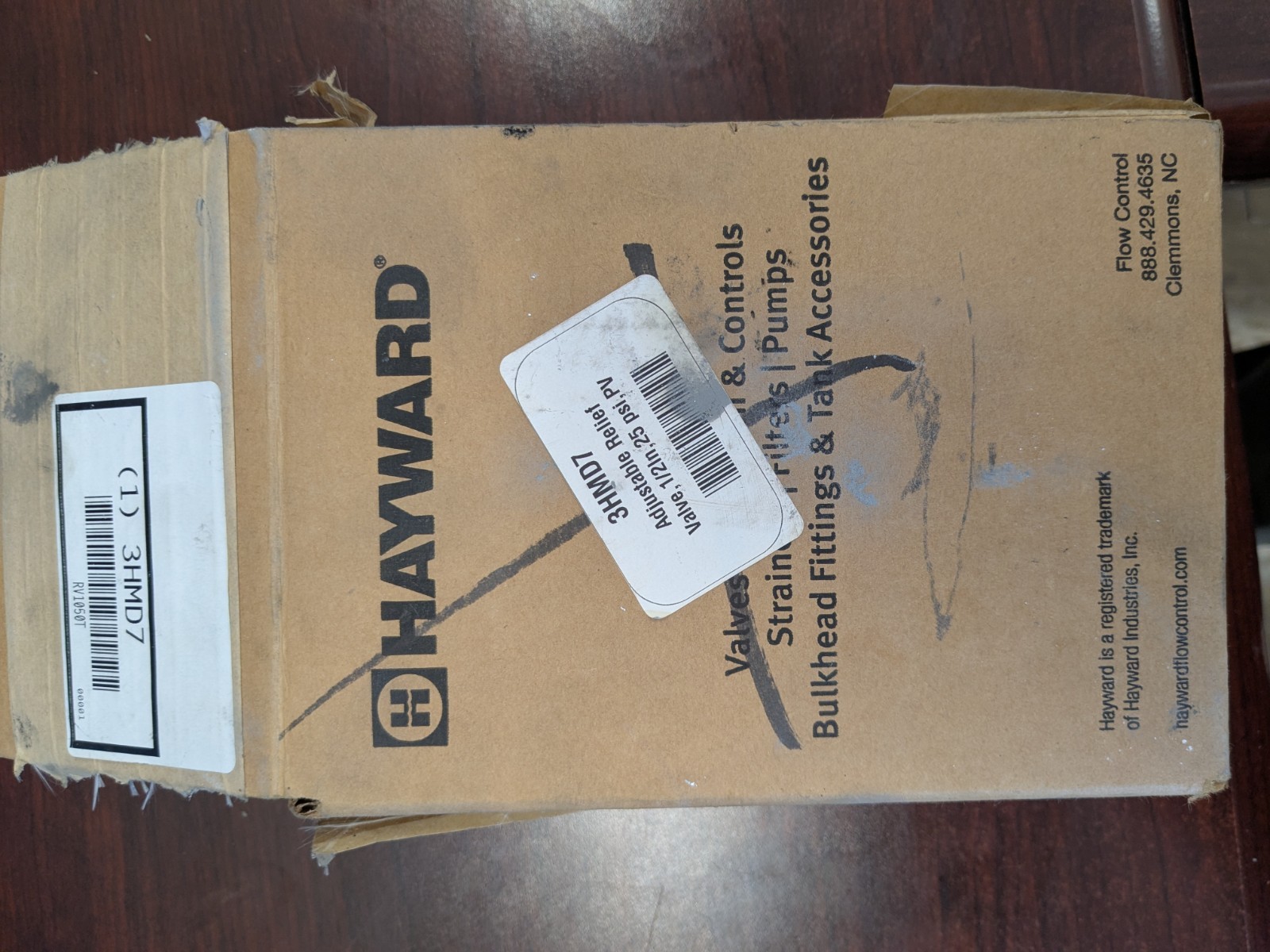HAYWARD RV1050T Adjustable Relief Valve,1/2In,25 psi,PVC 3HMD7
