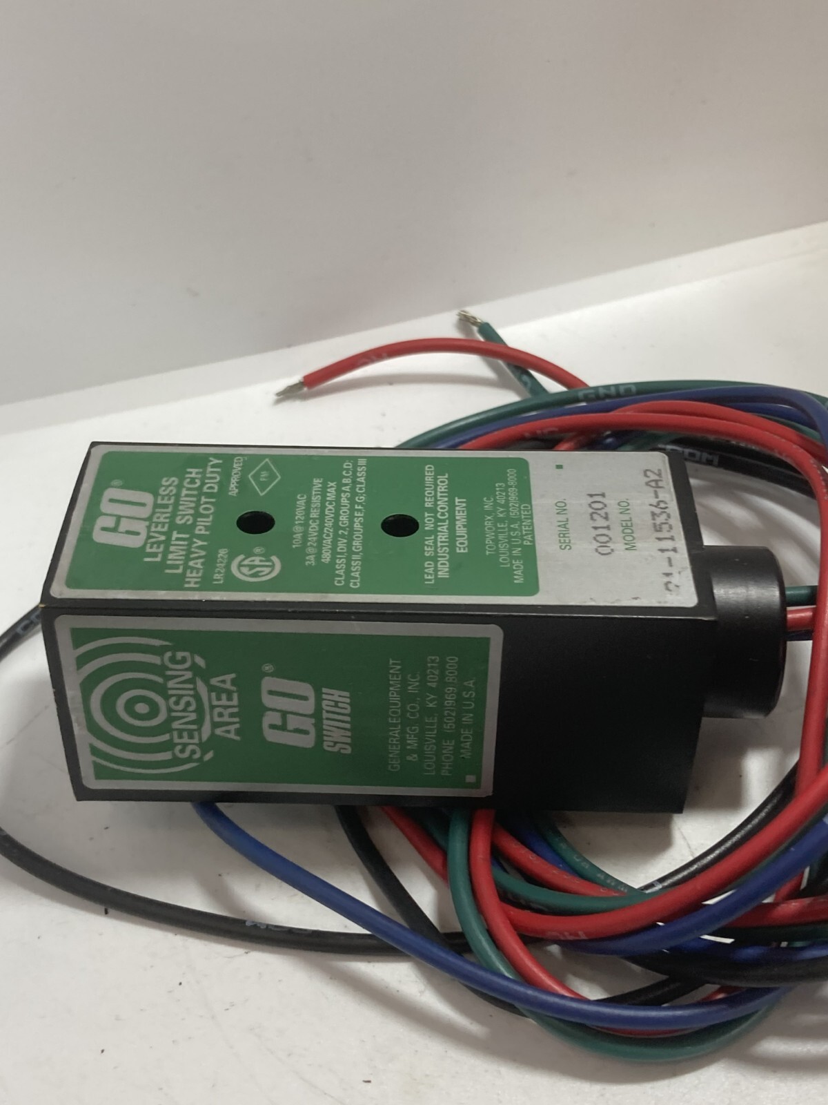 TOPWORX 21-11536-A2 LIMIT SWITCH LEVERLESS HEAVY PILOT DUTY 10A120VAC NNB