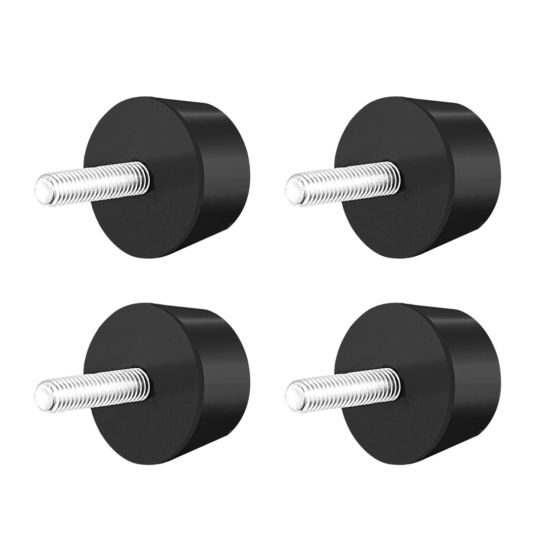 4pcs 1.5″ x 0.79″ Rubber Conical Vibration Absorption Mount M8 x 30mm Studs