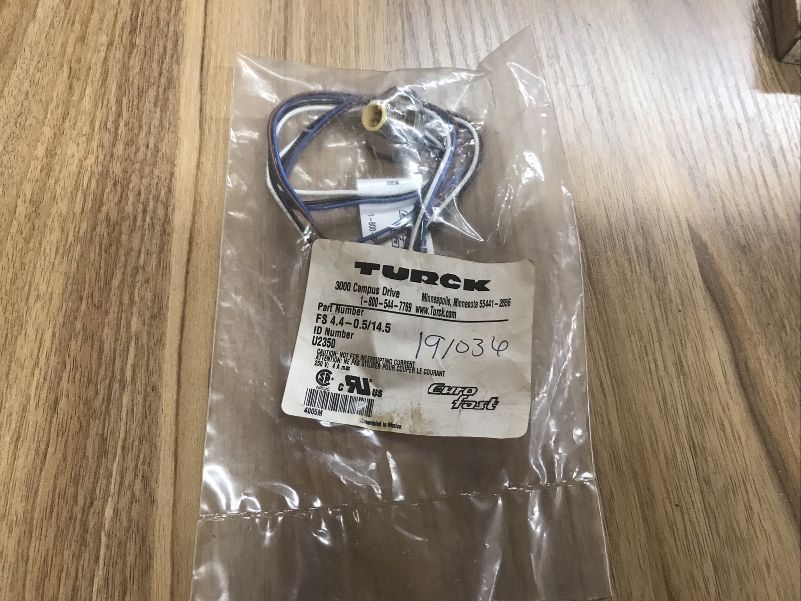 NEW Turck FS4.4-0.5/14.5 Cable Sensor ID U2350
