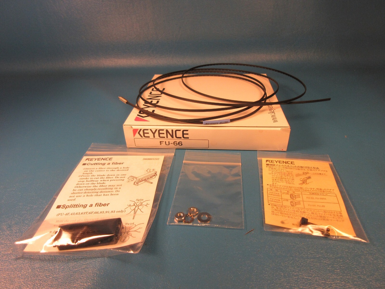 KEYENCE FU-66, Reflective Fibre Unit, Fiber Optic Sensor, M4
