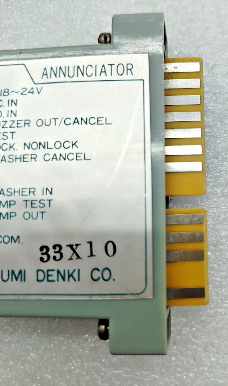 IZUMI DENKI IZ-ALARM ANKC-113Z 33X10 ANNUNCIATOR LOT OF 5 PCS USED FAST SHIPPING