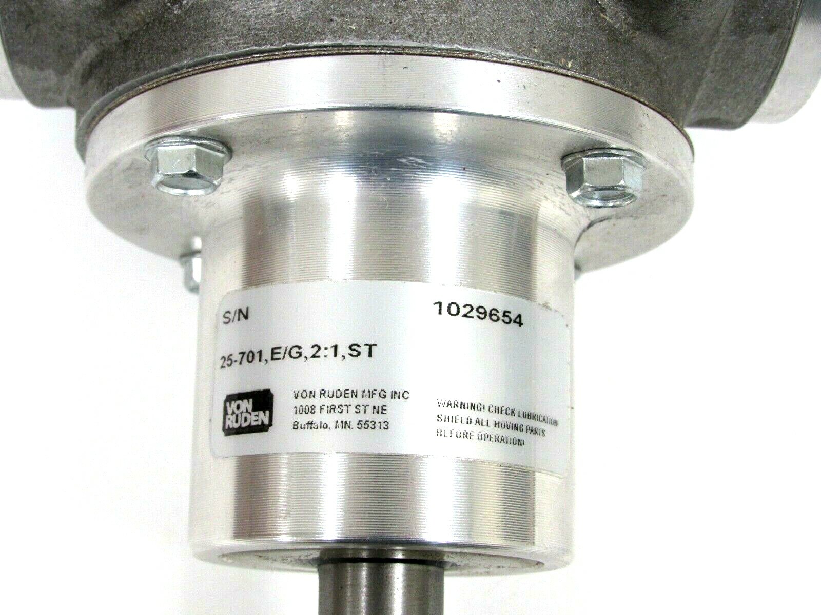 NEW VON RUDEN 25-701,E/G,2:1,ST GEARBOX 25701EG21ST 25701