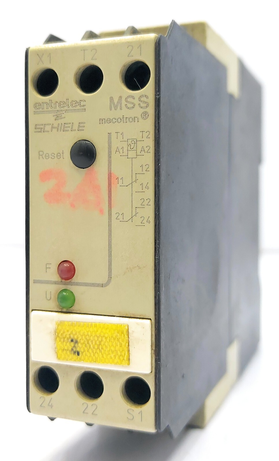 Entrelec Schiele 2.430.810.93 MSS Mecotron Thermistor Motor Protection Relay 24V