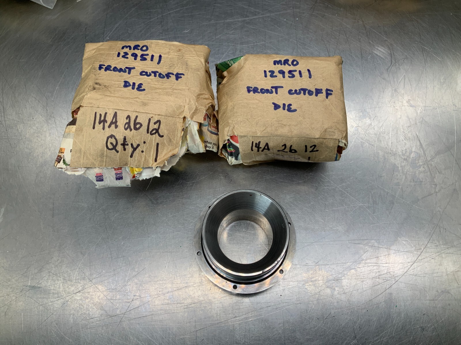 (2) Kettering 14A-26-12 Tooling Adapter, Front Cutoff Die