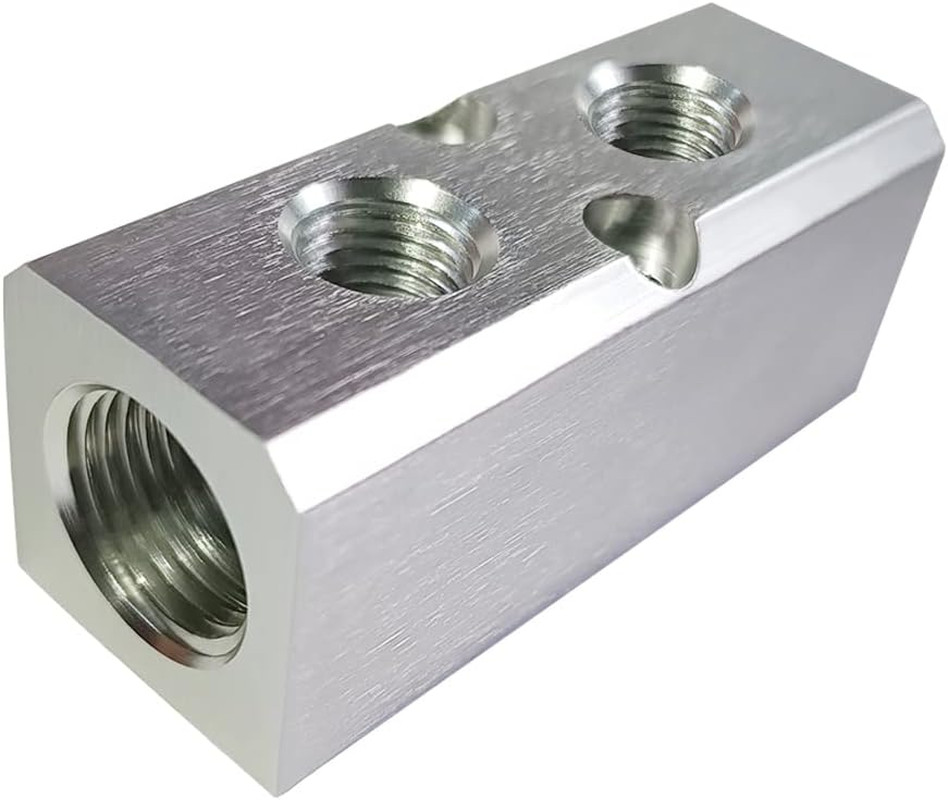 Quality 2 Way 4 Port Air Manifold 1/2″ NPT Supply Port 1/4″ NPT Outport with Mou
