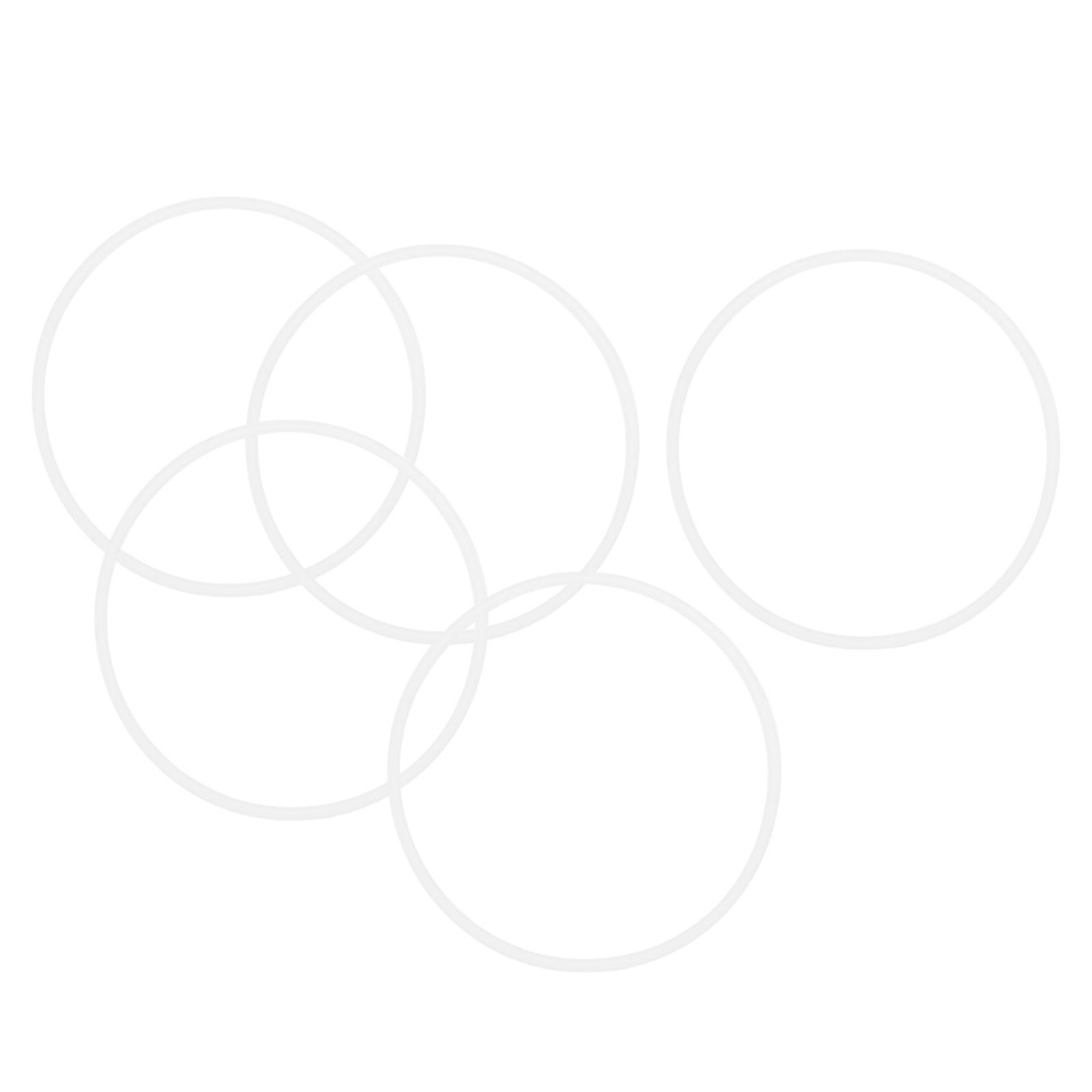 56x60x2mm Oil Gas Seal Tap Washer Gasket Sealing O Ring Clear White 5pc