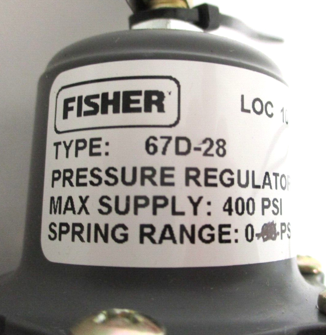 FISHER , FS-67D-2338-142086, 67D-28 , REGULATOR , 1/2″ FNPT, 0-35 PSI , SURPLUS