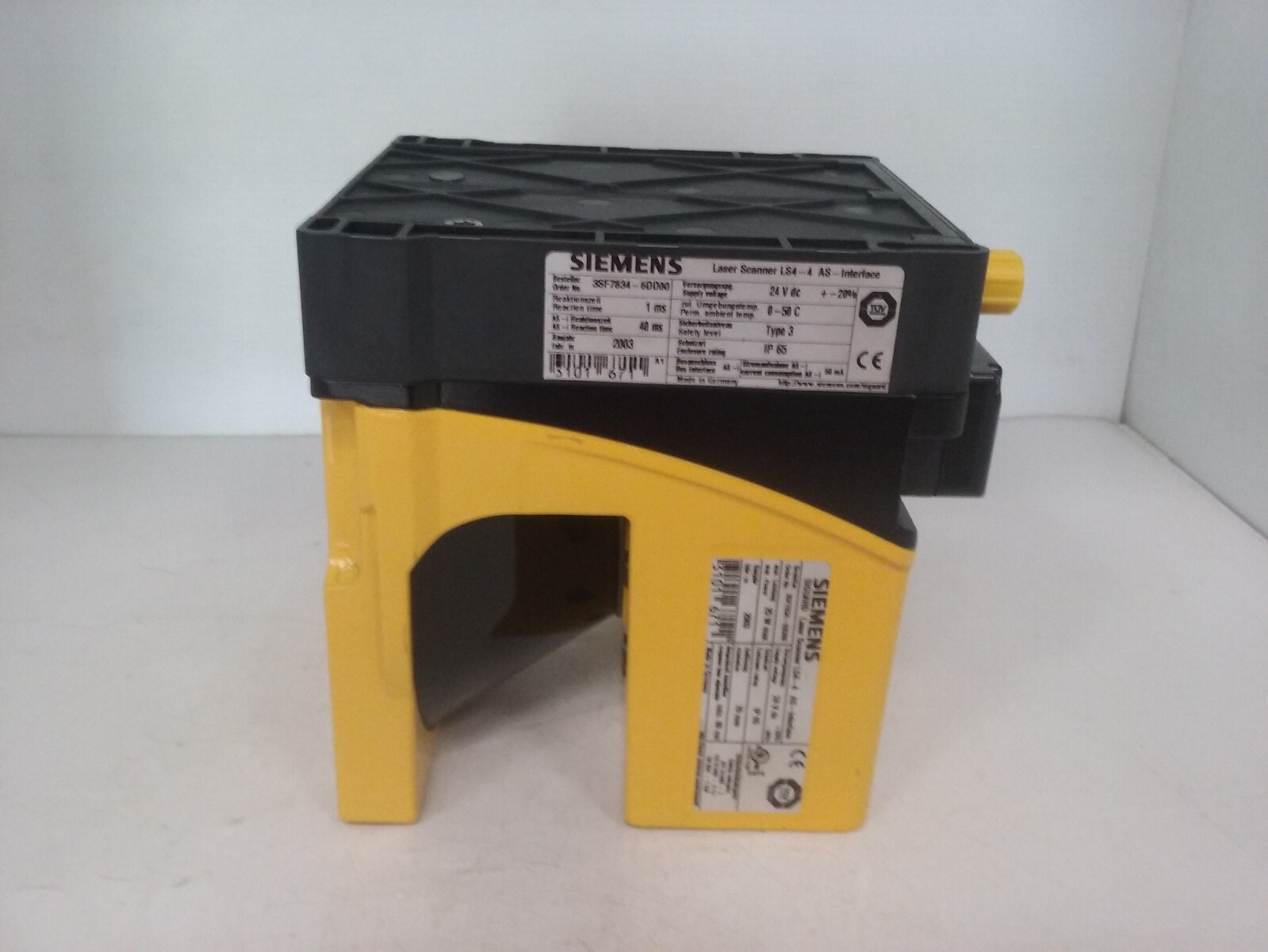 SIEMENS 3SF7843-6DD00 SIGUARD LASER SCANNER LS4-4 24V 25W NNB