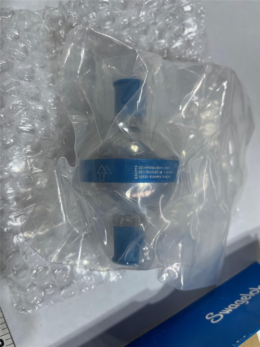 Swagelok Ultra High Purity Gas Pressure Regulator SS-HFS4B-HM4I-P30 Sealed