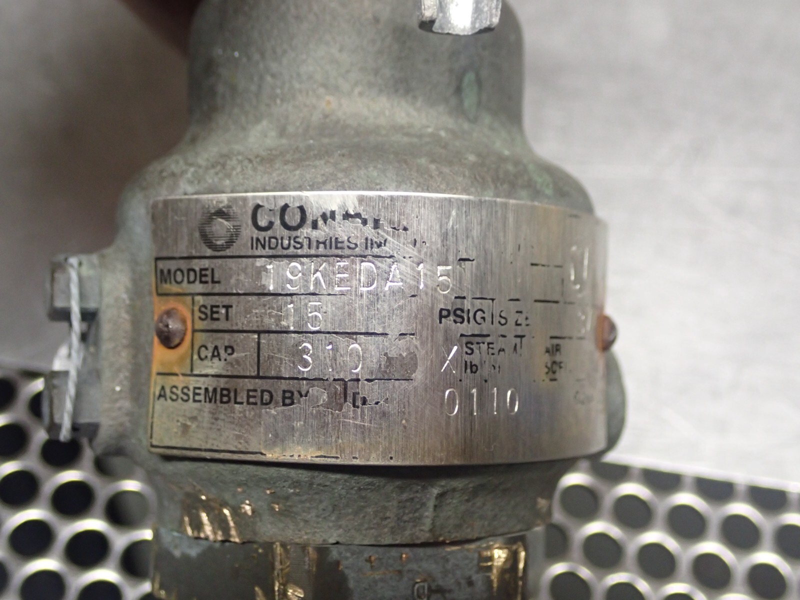 Conbraco 19KEDA15 Steam Relief Set 15 CAP 310 3/4 Used With Warranty