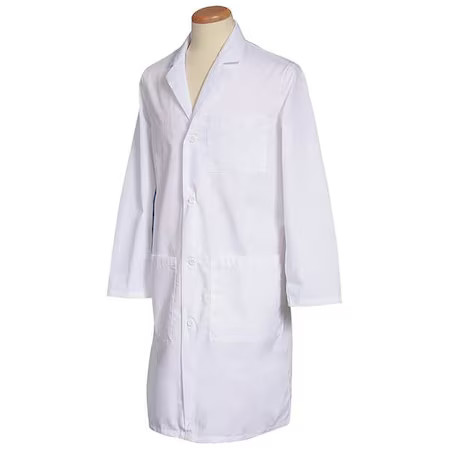 Fashion Seal 3495 2Xl Lab Coat, Polyester/Cotton, 3 Pockets, Button