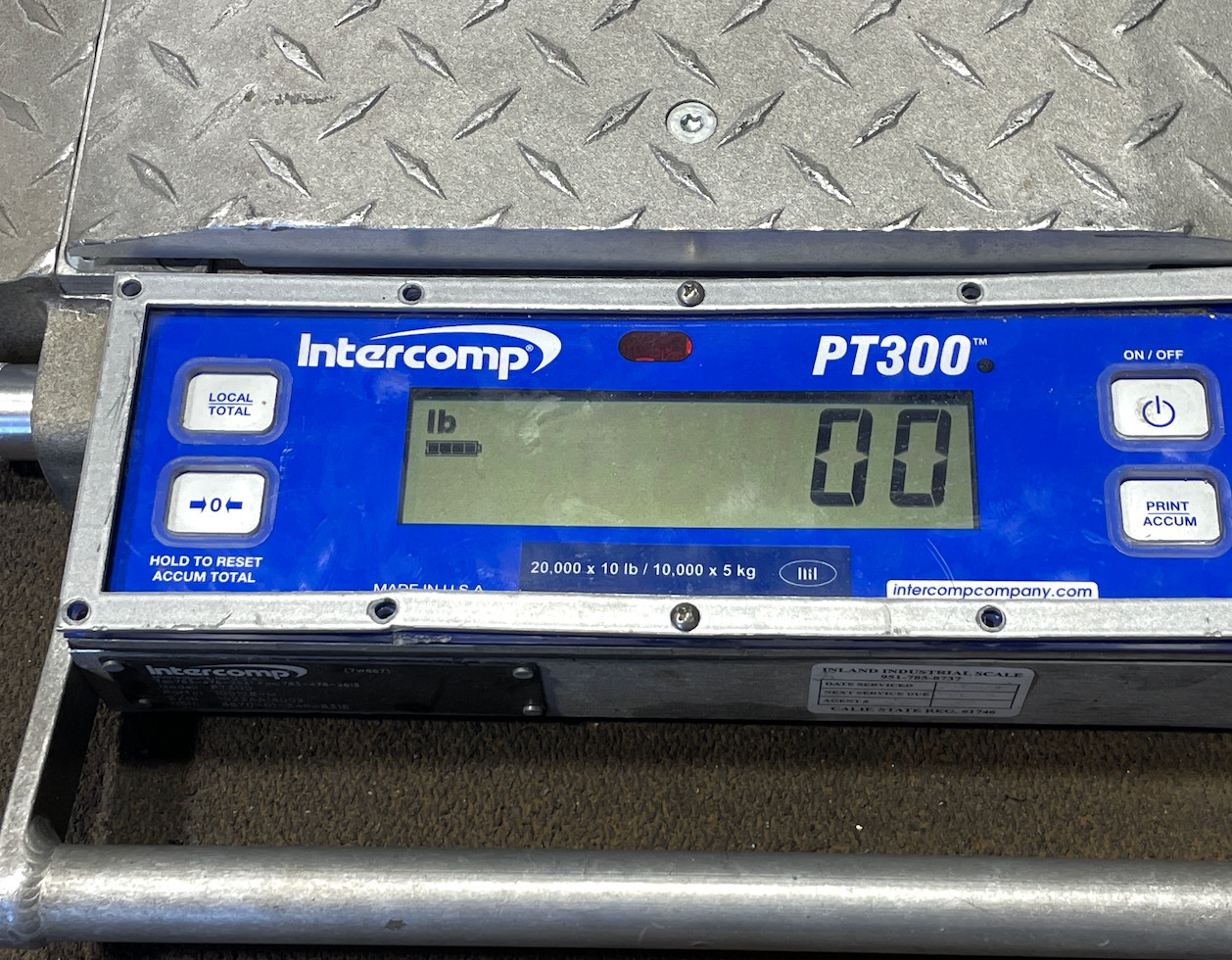 Intercomp PT300 Wheel Load 25,000 Portable Truck Scale *NO POWER* 100128-M