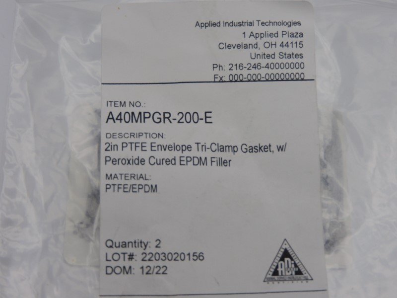 APPLIED INDUSTRIAL TECHNOLOGIES A40MPGR-200-E (PKG OF 2) NSMP
