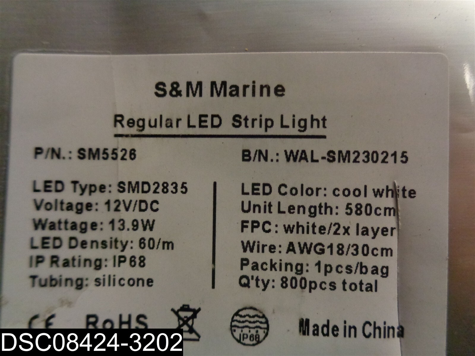SM5526 S&M Marine Regular LED Waterproof Strip Light