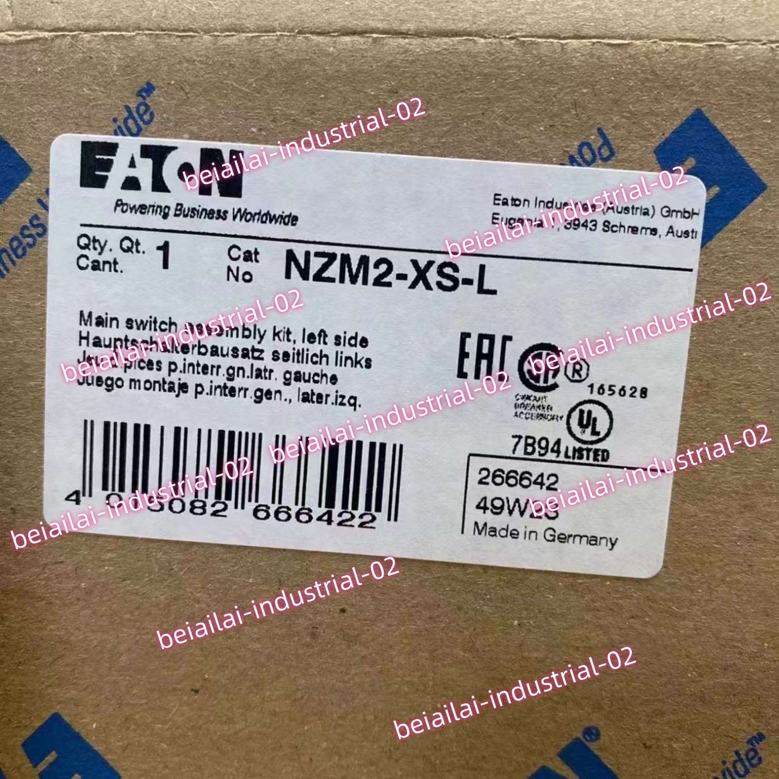 EATON NZM2-XS-L Screw Terminal Covers#1pcs new in box