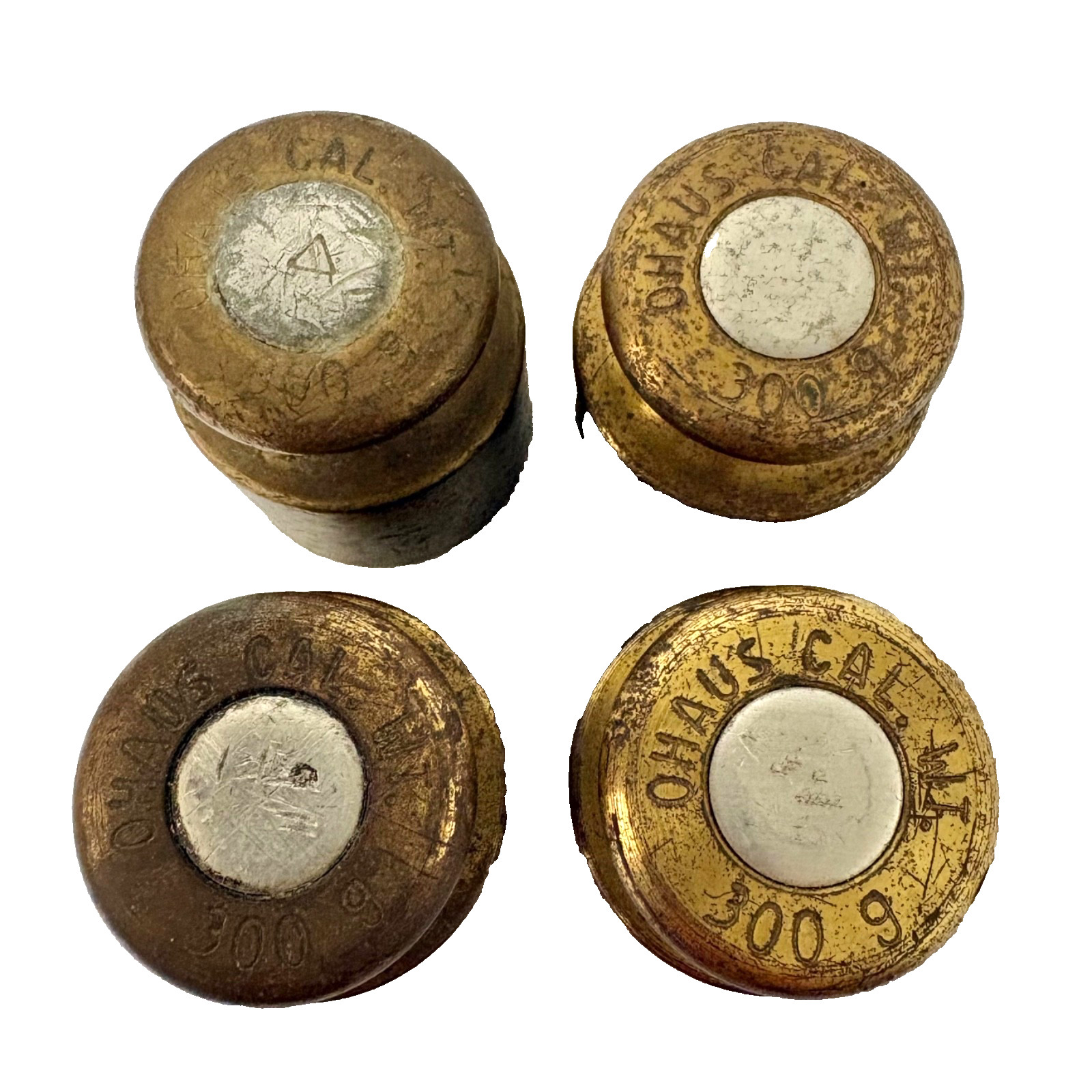 Ohaus Scale Brass Calibration Weights #3009 – Set of 4