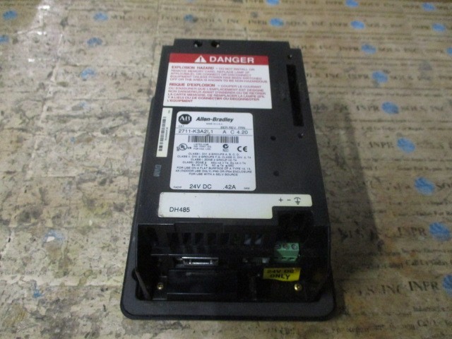Allen-Bradley 2711-K3A2L1 PanelView 300 Monochrome DH-485 Terminal 24VDC*Tested*