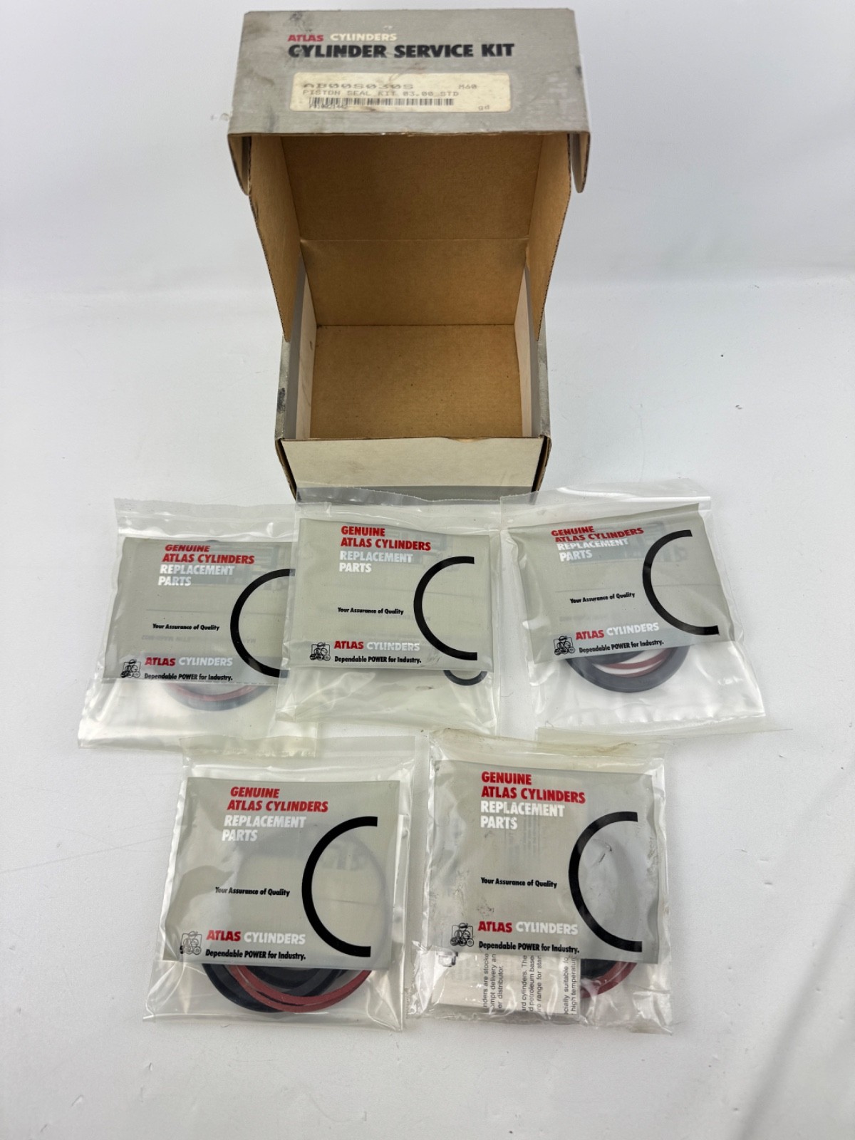 ATLAS CYLINDERS AB00S030S PISTON SEAL KIT 03.00 STD *BOX OF 5*