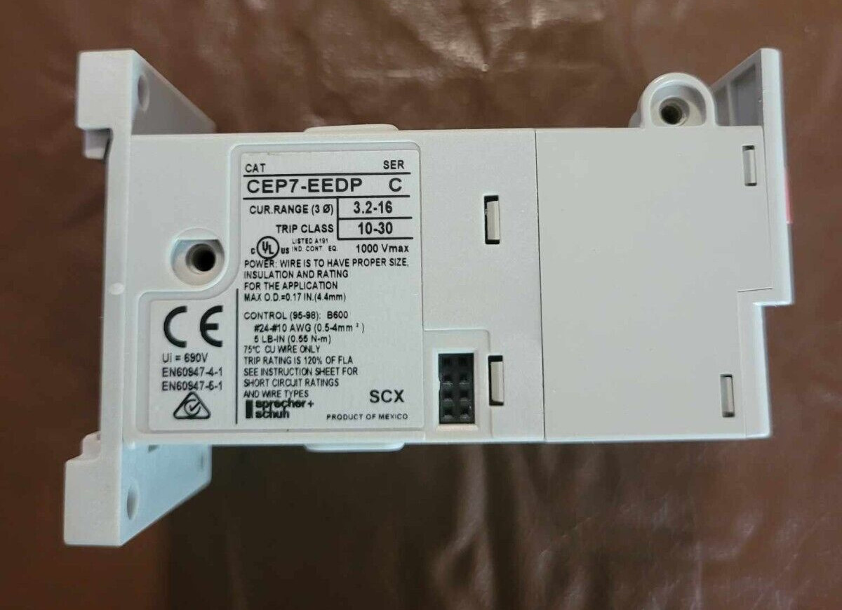 CEP7-EEDP SPRECHER + SCHUH OVERLOAD RELAY NEW IN FACTORY BOX