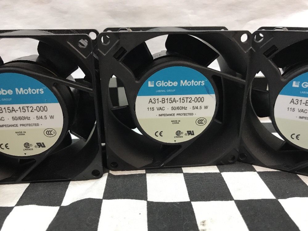 Globe Motors fan AC 115V, 80x80x38mm, A31-B15A-15T2-000, LOT OF 7, shipsameday