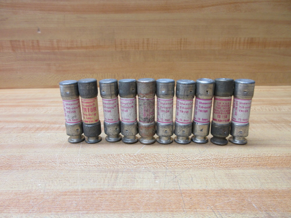 Gould Shawmut Ferraz TR15R Fuse Cross Ref 4TCR2 (Pack of 10)