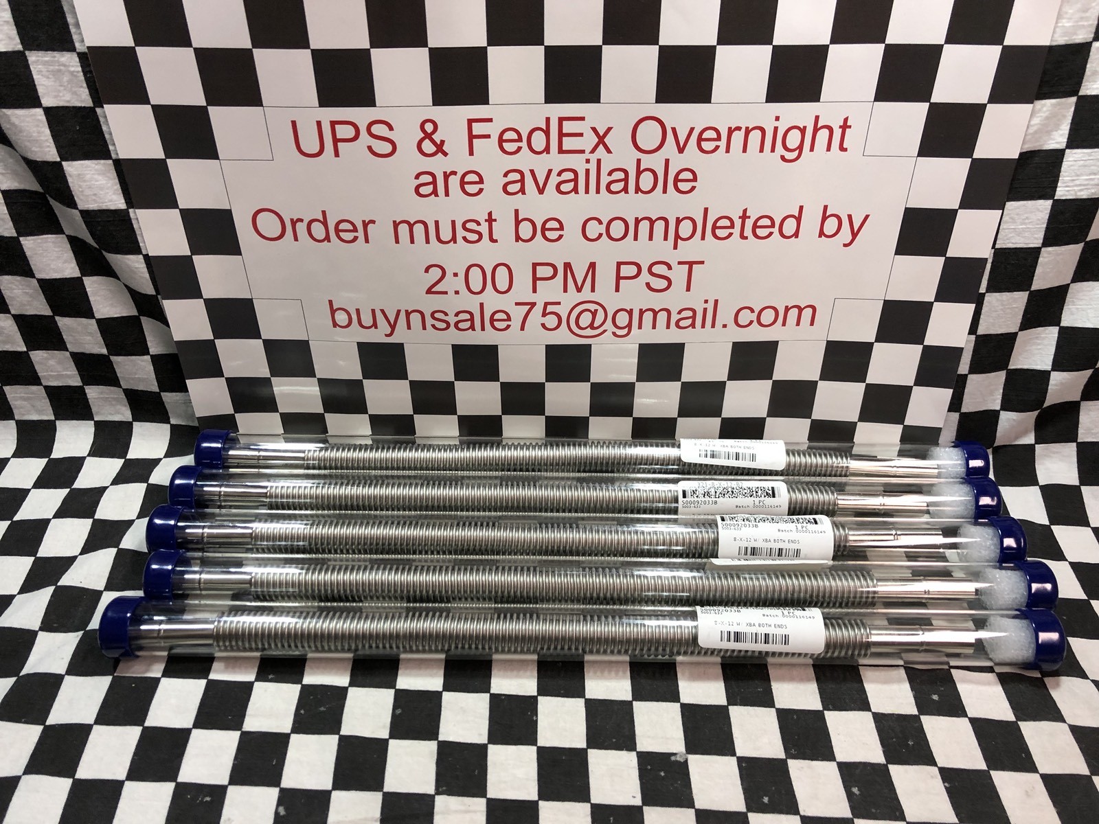 Lot Of 5, SWAGELOK Flexible Tubing 1/2″ X 12″, 321-8-X-12-B2, SHIPSAMEDAY