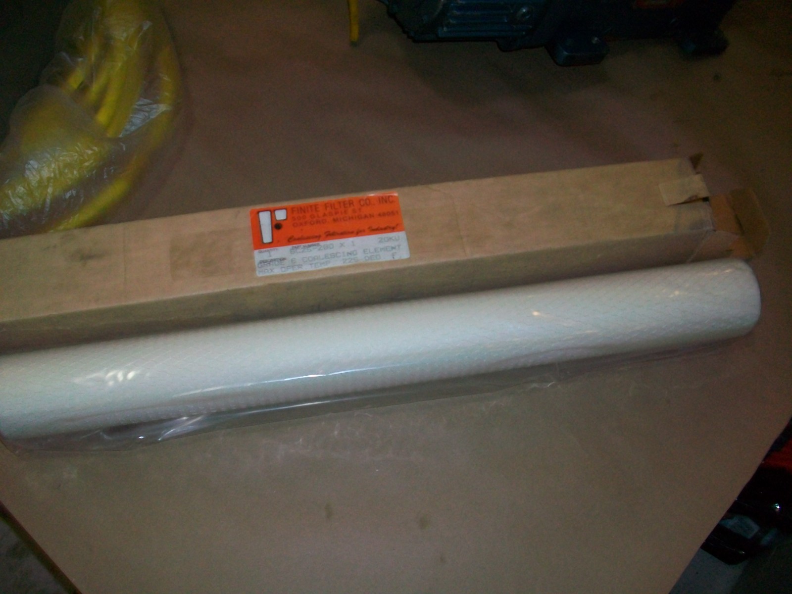 FINITE FILTER FILTRATION 6C25-280 X 1 GRADE SIX COALESCER NEW