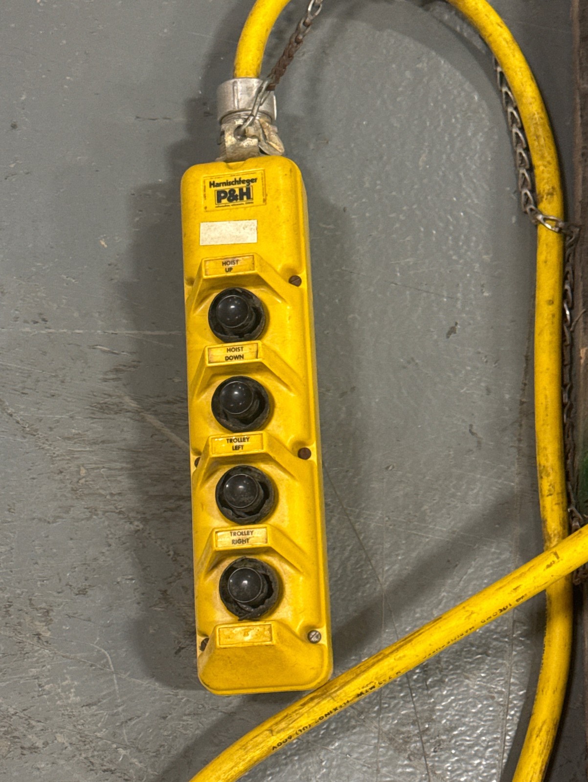 P&H ZIP III 2 TON ELECTRIC CHAIN HOIST 230/480V 3PH W/TROLLEY