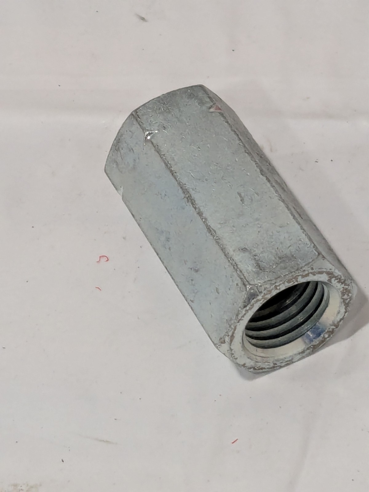 2-3/4″ OAL Steel Standard Coupling Nut 1-8 UNC Zinc-Plated Finish 204731