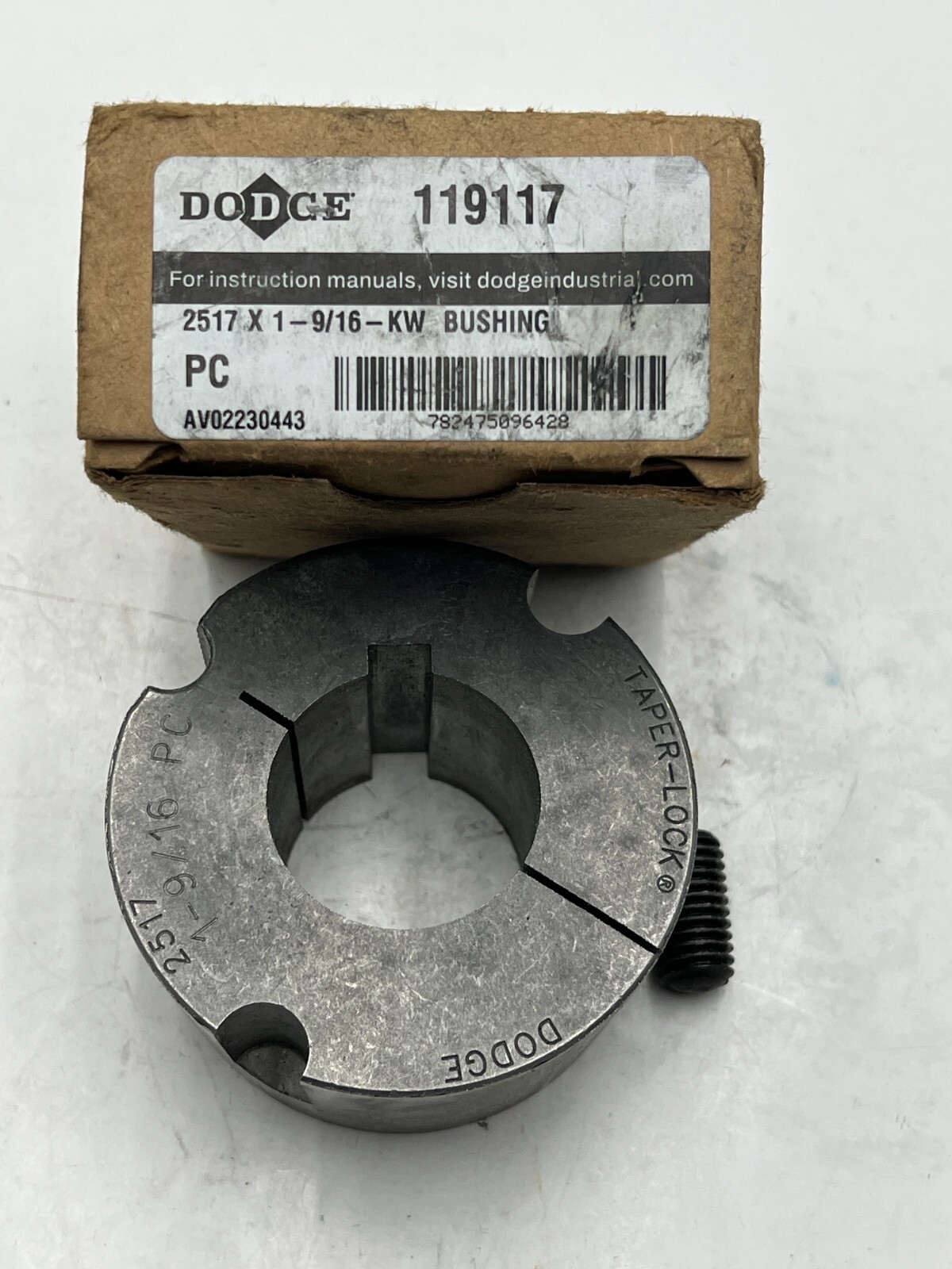 GENUINE OEM Dodge 119117 Taper Lock Bushing 2517 x 1-9/16″ KW