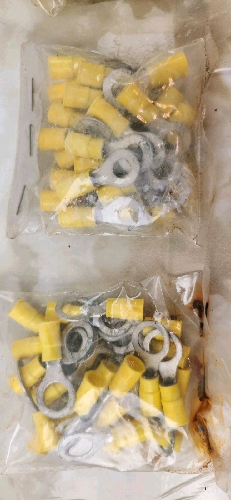 Random Sizes Yellow Blue Red Fork & Ring & Other Terminal Connectors Approx 300