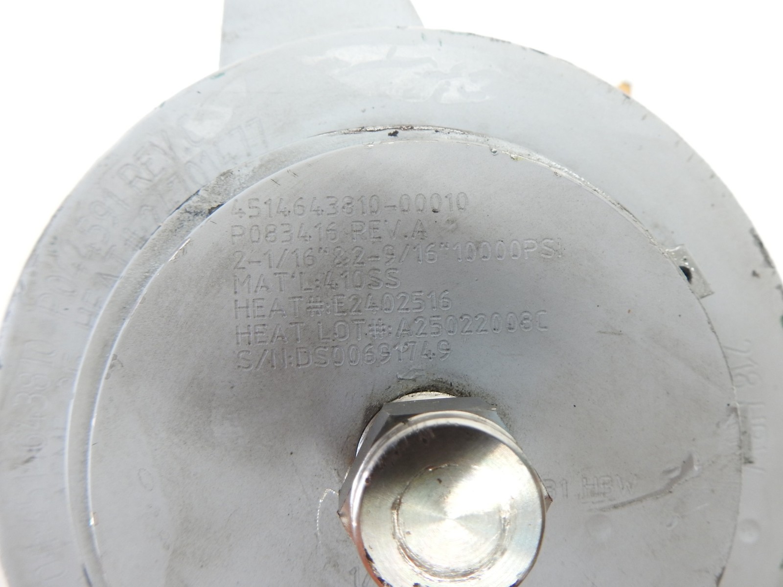 Top Connector Tree Cap 2-1/16″ & 2-9/16″ BX-153 10000PSI, 410SS 4.6″-4 ACME