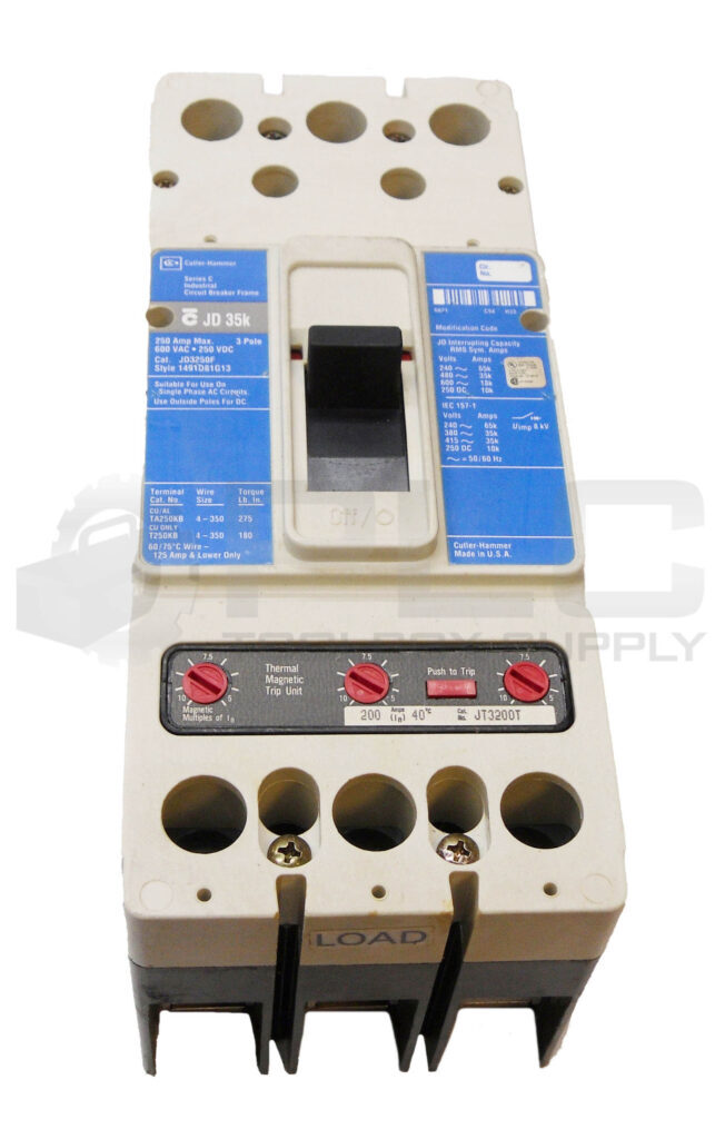 WESTINGHOUSE JD3250F /C CIRCUIT BREAKER W/ JT3200T MAGNETIC TRIP UNIT 40A