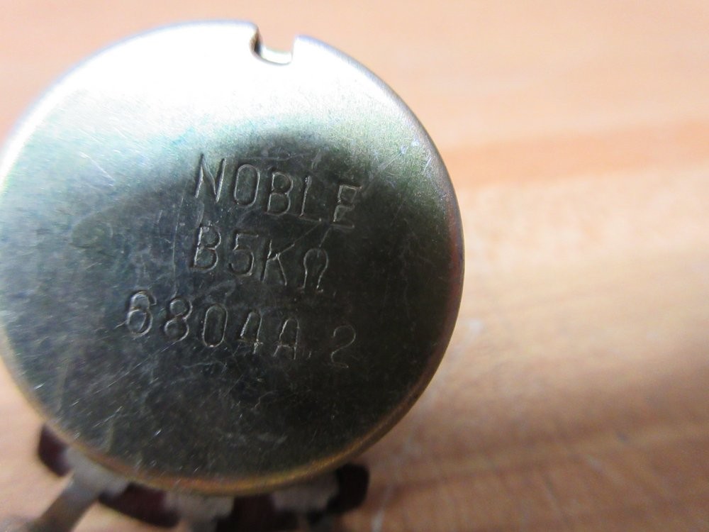 Noble B5K OHMS Potentiometer 6804A.2