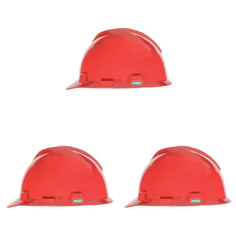 Msa V-Gard Cap Style Hard Hat With Staz-On Pinlock Suspension, Poly Shell