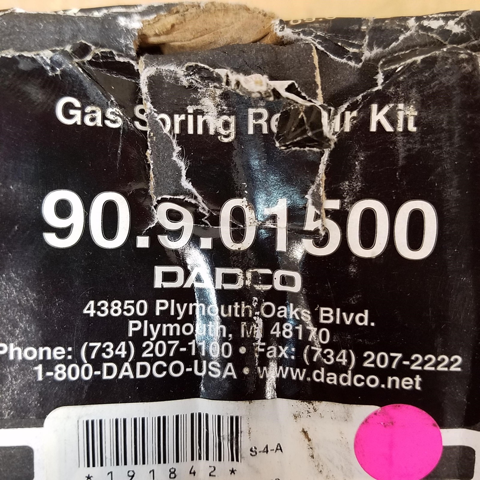 Dadco 90.9.01500 Gas Spring Repair Kit – NEW