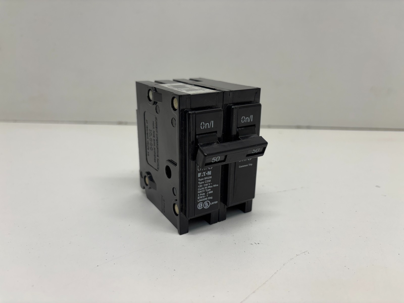 GOOD USED! EATON 50A 2-POLE MINATURE CIRCUIT BREAKER BR250