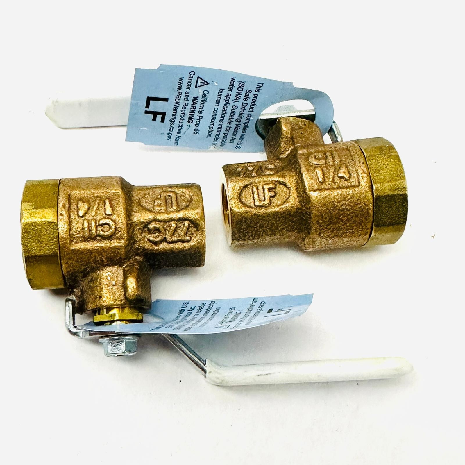 (LOT OF 2) 1/4″ APOLLO 77CLF-101-01 BALL VALVE LEAD FREE