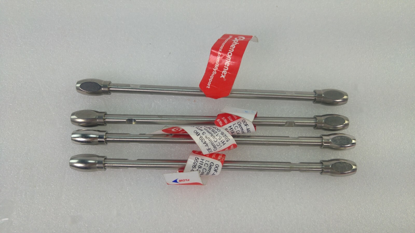 PHENOMENEX GEMINI 3 um C18 110 A, P/N: 00F-4439-B0, LOT OF 4